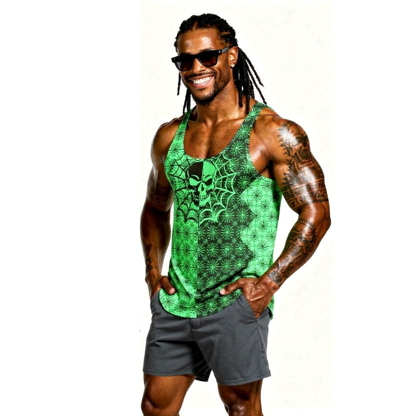 B002: Unisex Tank Top (Green)
