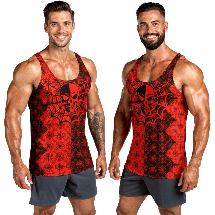 C011: Unisex Tank Top (Red)