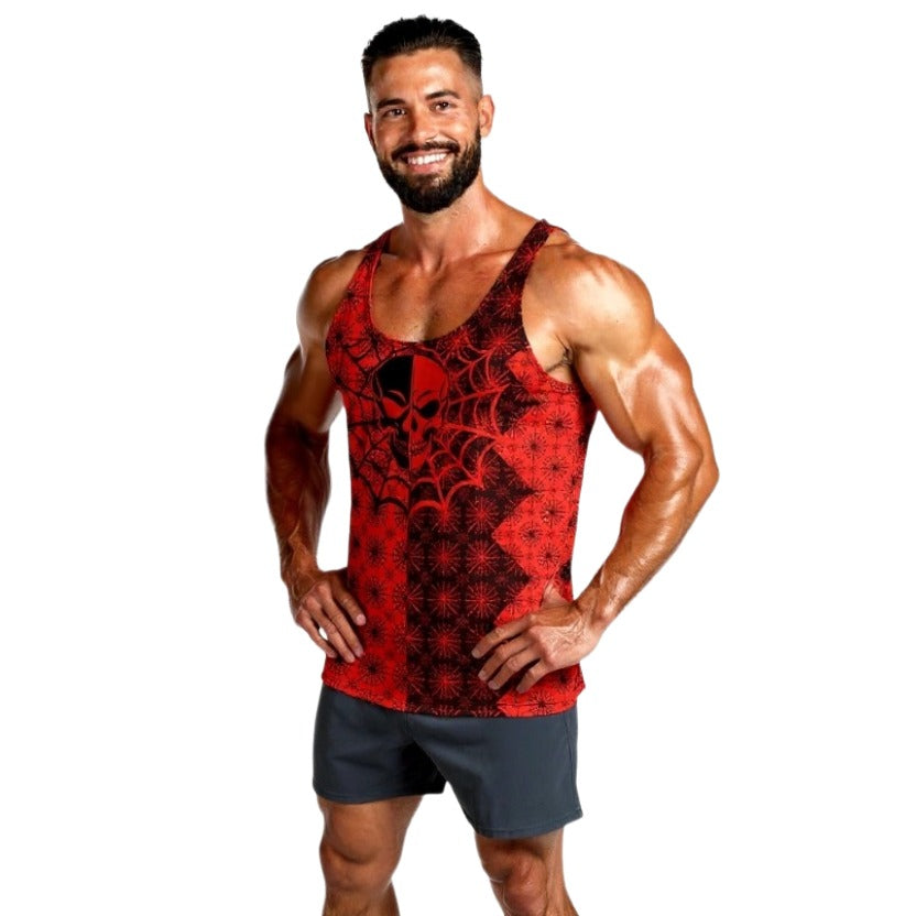 C011: Unisex Tank Top (Red)