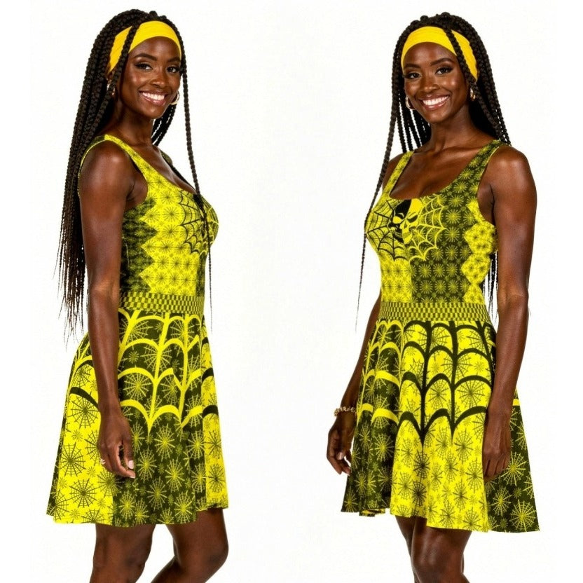 D001: Skater Dress (Yellow)