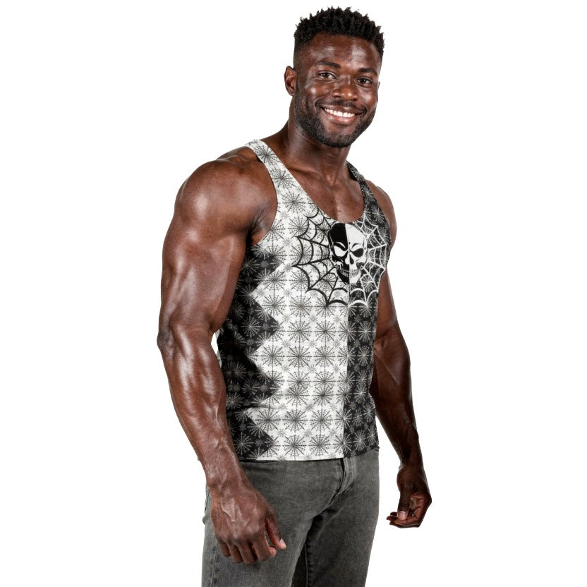 A022: Spiderweb Style Men's Tank Top
