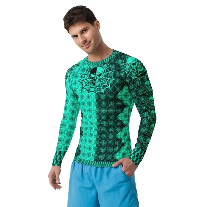 E008: Men's Rash Guard (Blue)