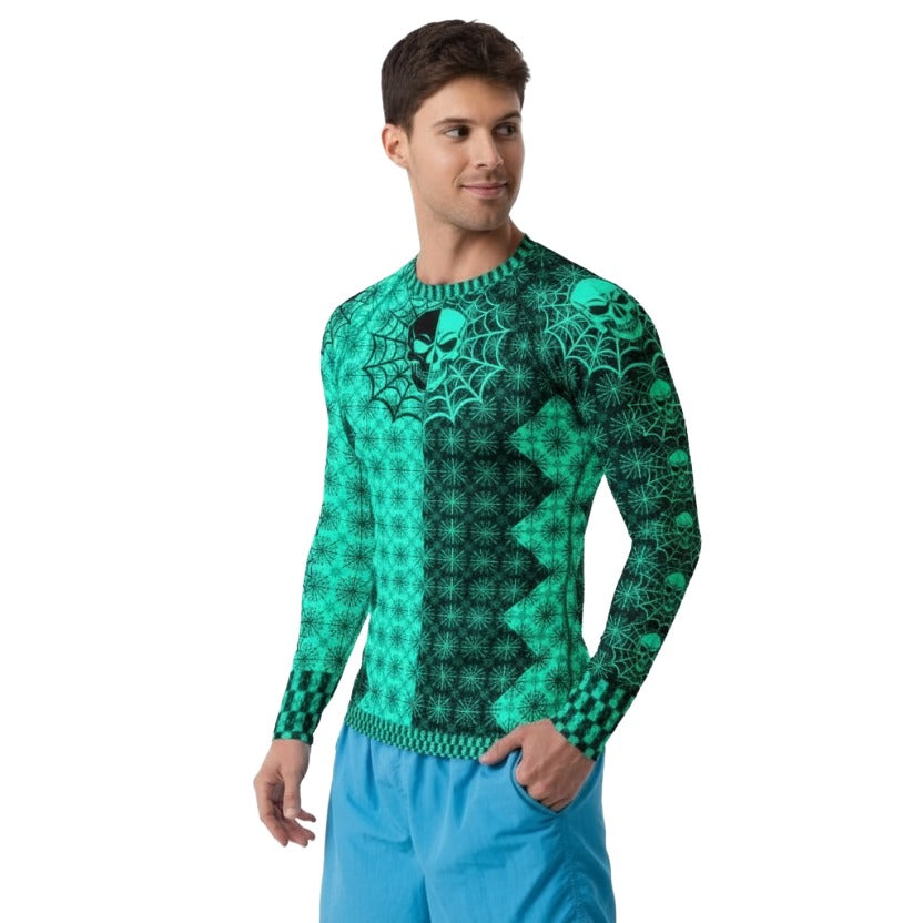 E008: Men's Rash Guard (Blue)