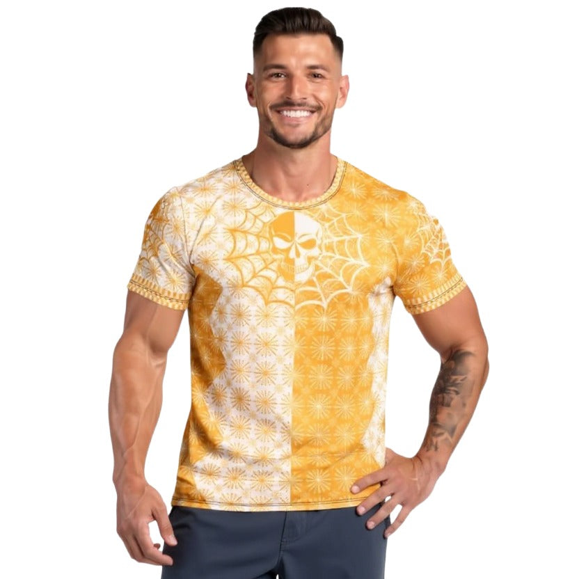 J011: Men's Athletic T-shirt (Tangerine)