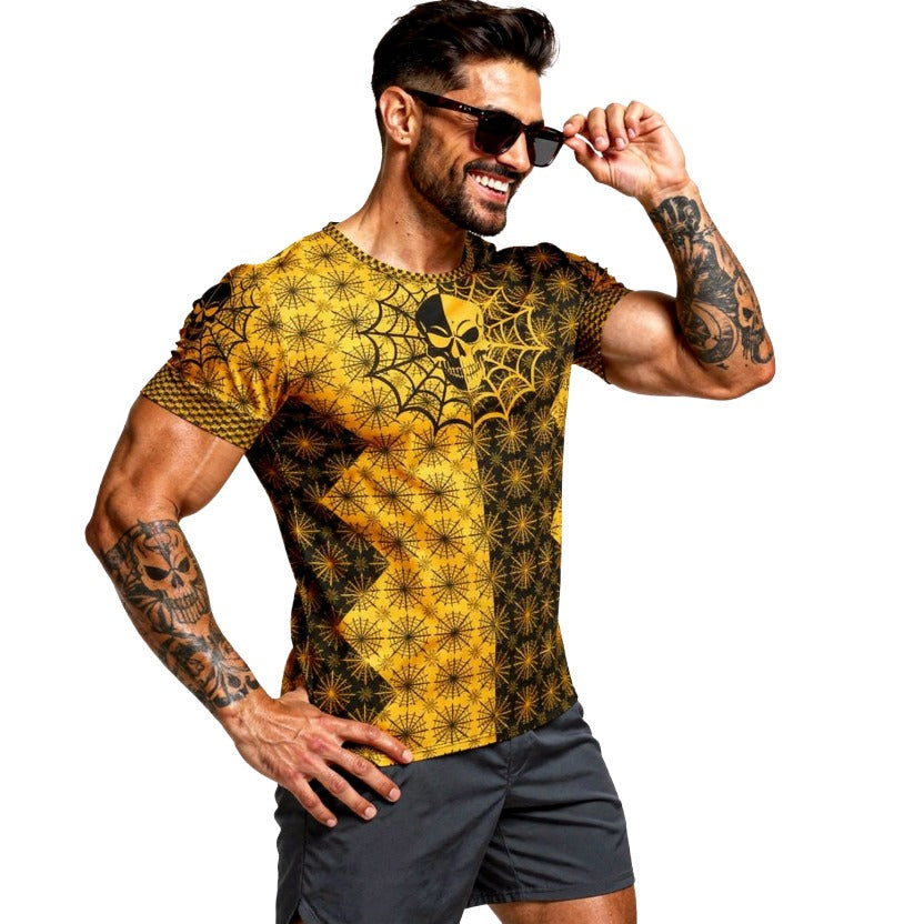 I009: Men's Athletic T-shirt (Orange)