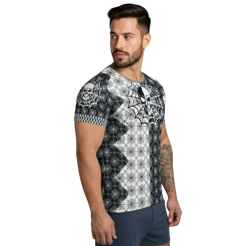 A012: Spiderweb Style Men's Athletic T-shirt