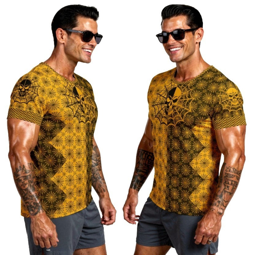 I009: Men's Athletic T-shirt (Orange)