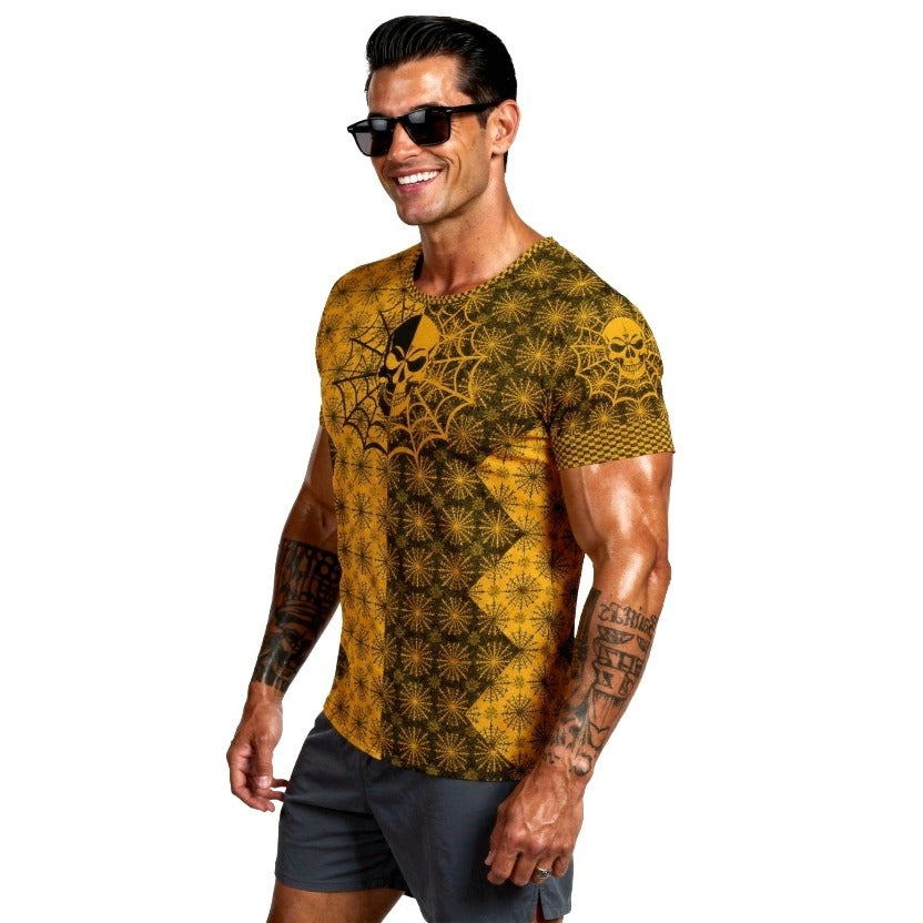 I009: Men's Athletic T-shirt (Orange)