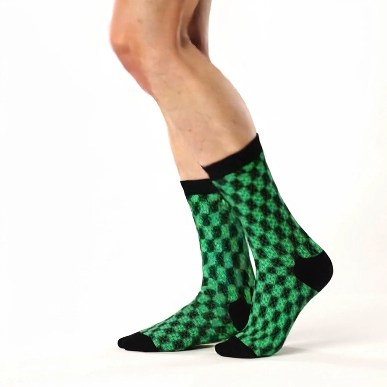 B005: Crew socks (Green)