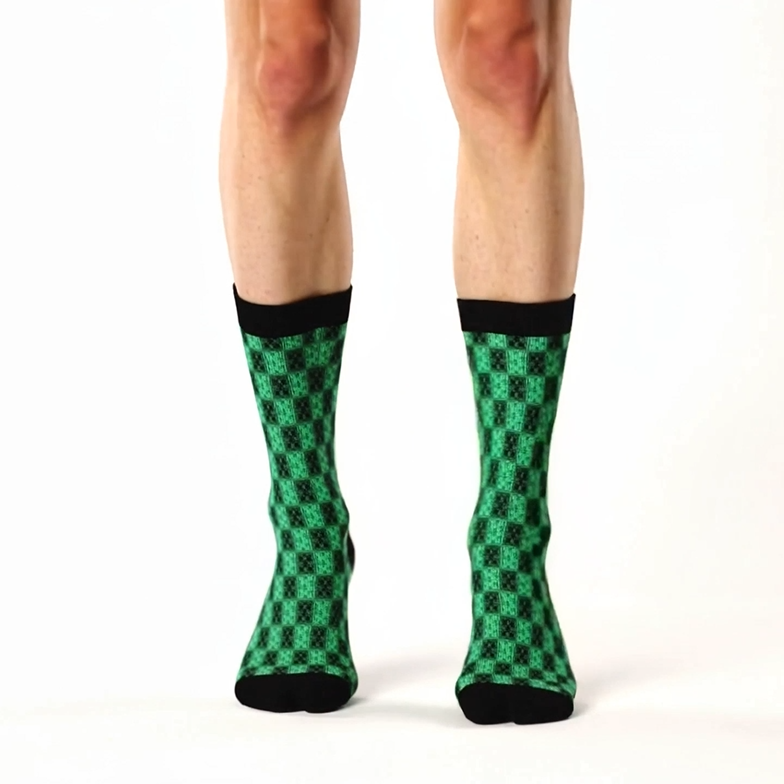 B005: Crew socks (Green)